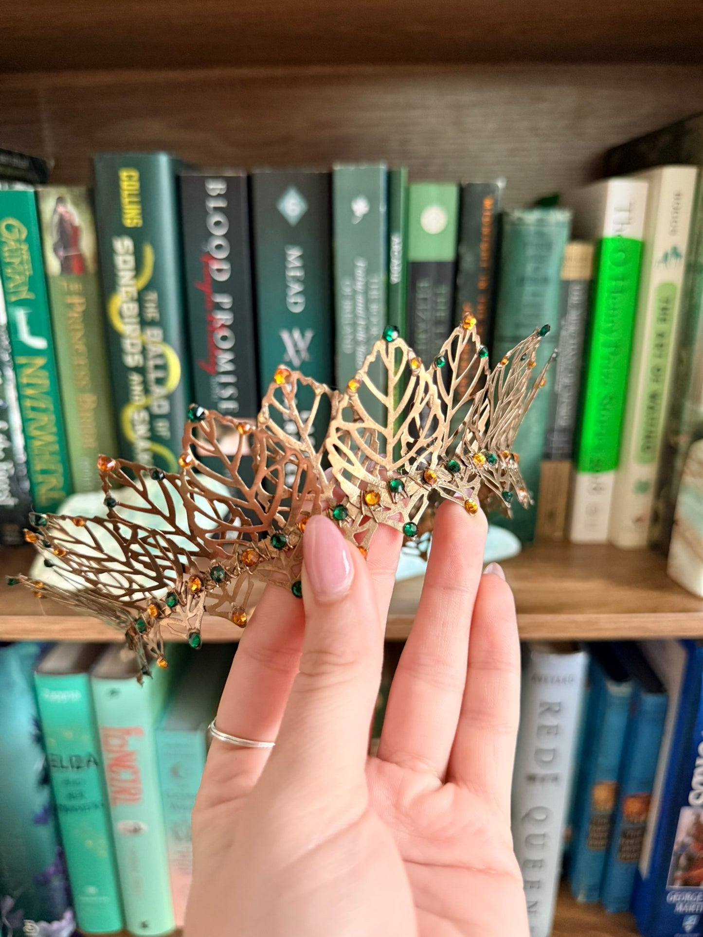Gold + Green Tiara (Medium)