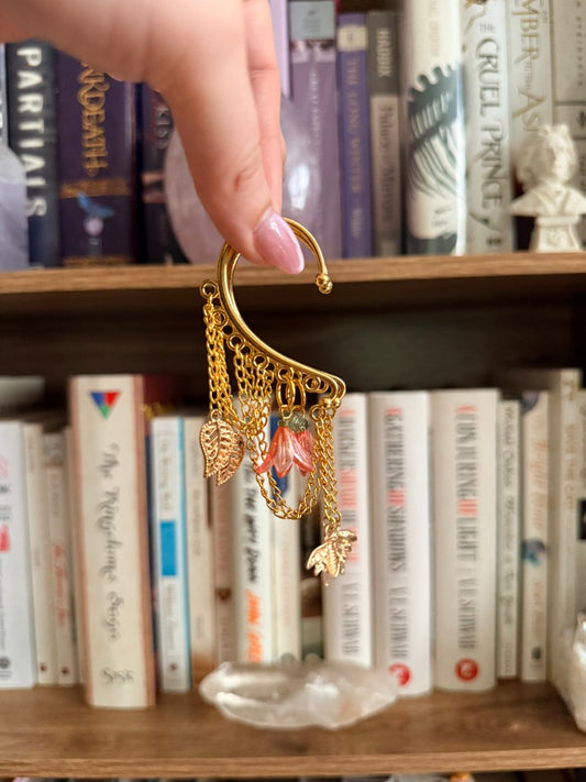 Gold + Pink Bees A-Buzz Ear Cuffs