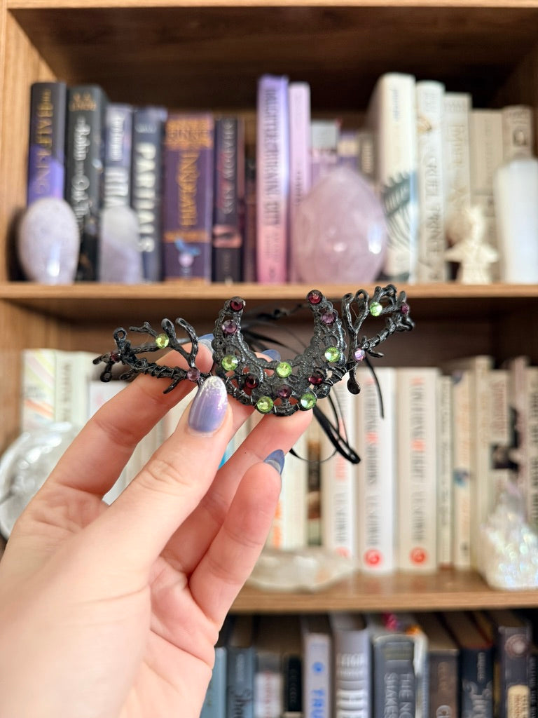 Black + Witch's Brew Moon Circlet Tiara (Small)