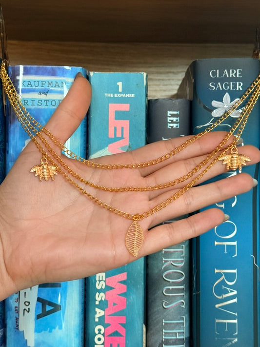 Gold + Sunset Bee Fairy Wing Hair Chains