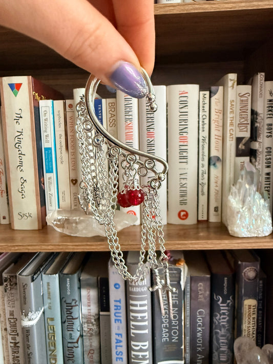 Silver Dagger Simple Ear Cuffs