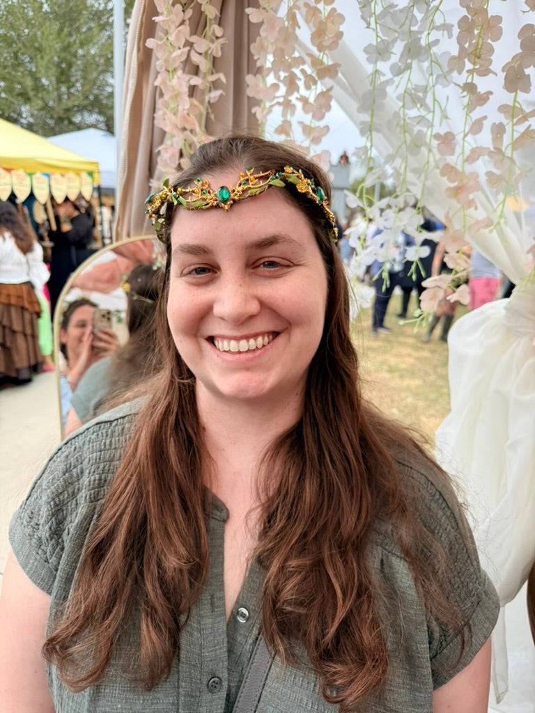 Black + Blue Moon Circlet Tiara (Large)