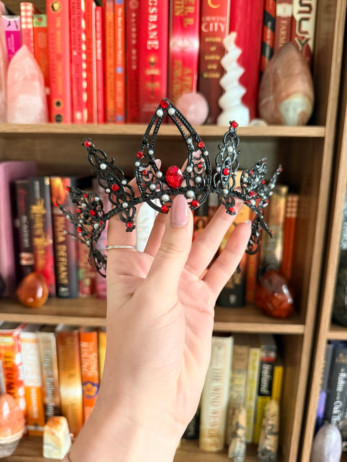 Black + Red Tiara (Medium)