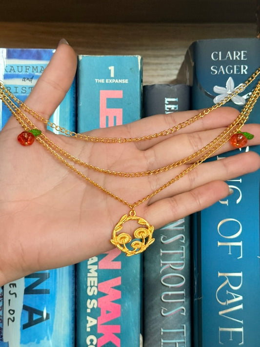 Gold + Sunset Mushroom Fairy Wing Hair Chains