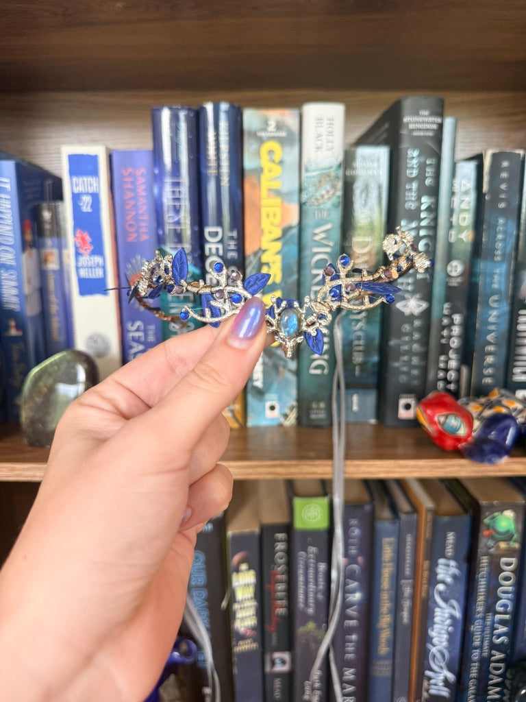 Silver + Blue Labradorite Stag Circlet