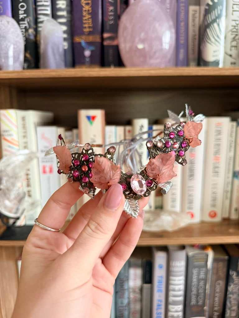 Bronze + Pink Moon Circlet Tiara (Medium)