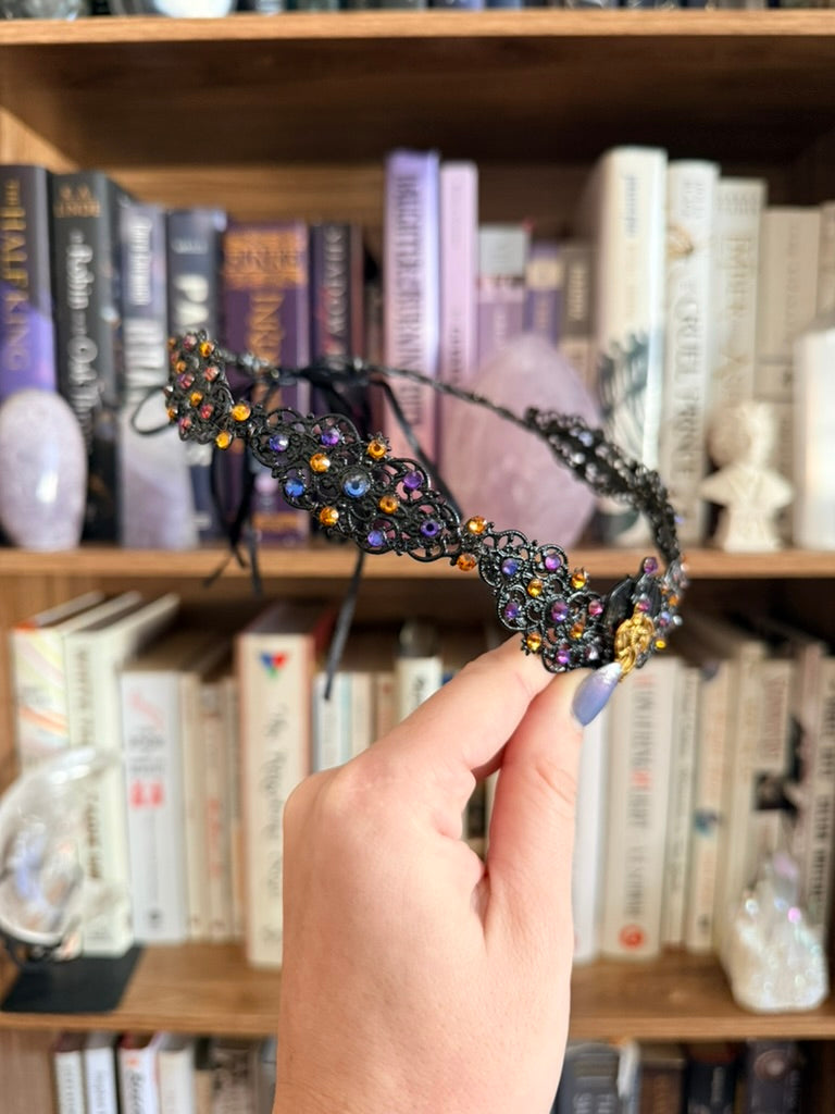 Black + Purple Dragon Circlet Tiara (Large)