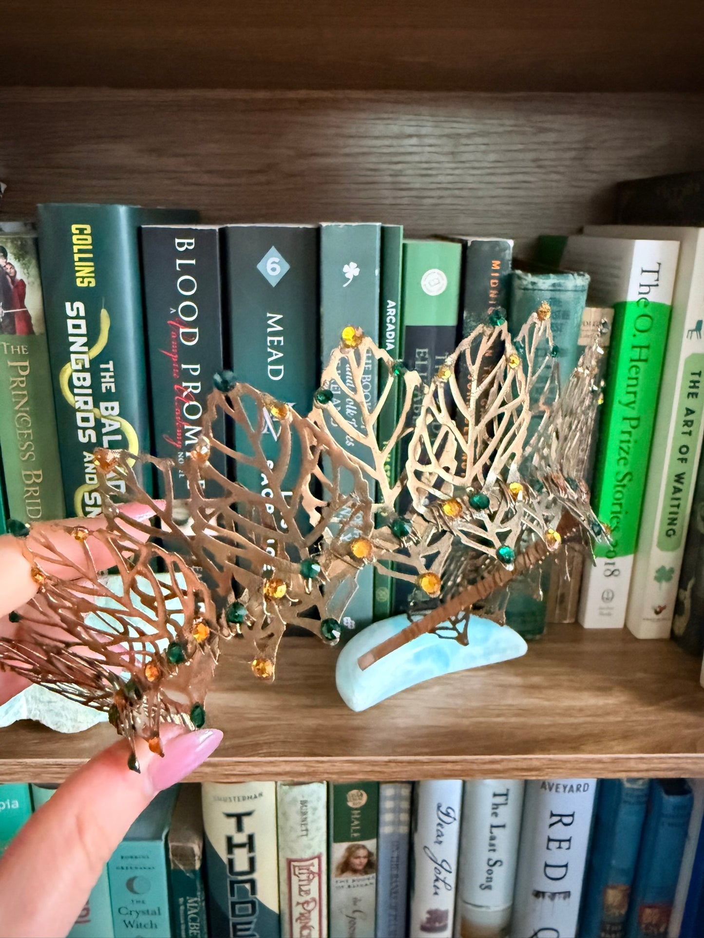Gold + Green Tiara (Medium)