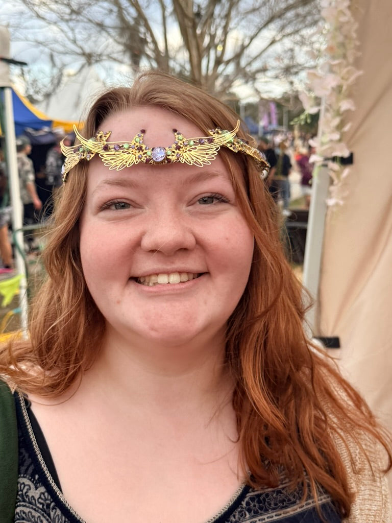 Black + Blue Moon Circlet Tiara (Large)