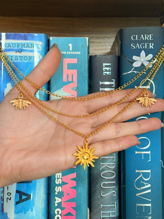 Gold + Sunset Sunshine Fairy Wing Hair Chains