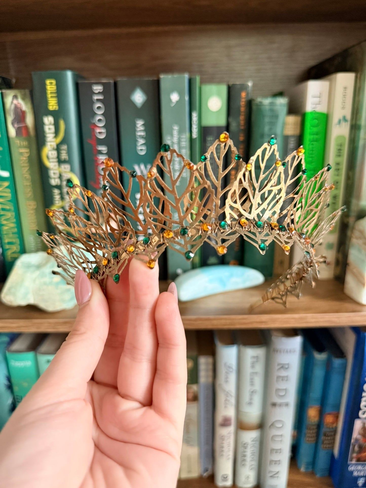 Gold + Green Tiara (Medium)