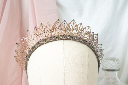 Copper + Purple Large Tiara