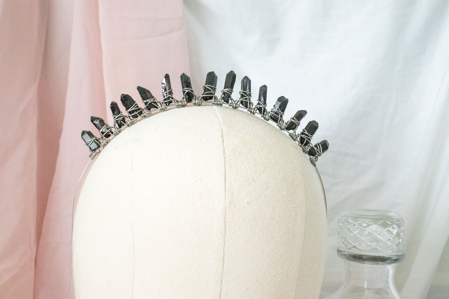 *MADE TO ORDER* Black Crystal Crown