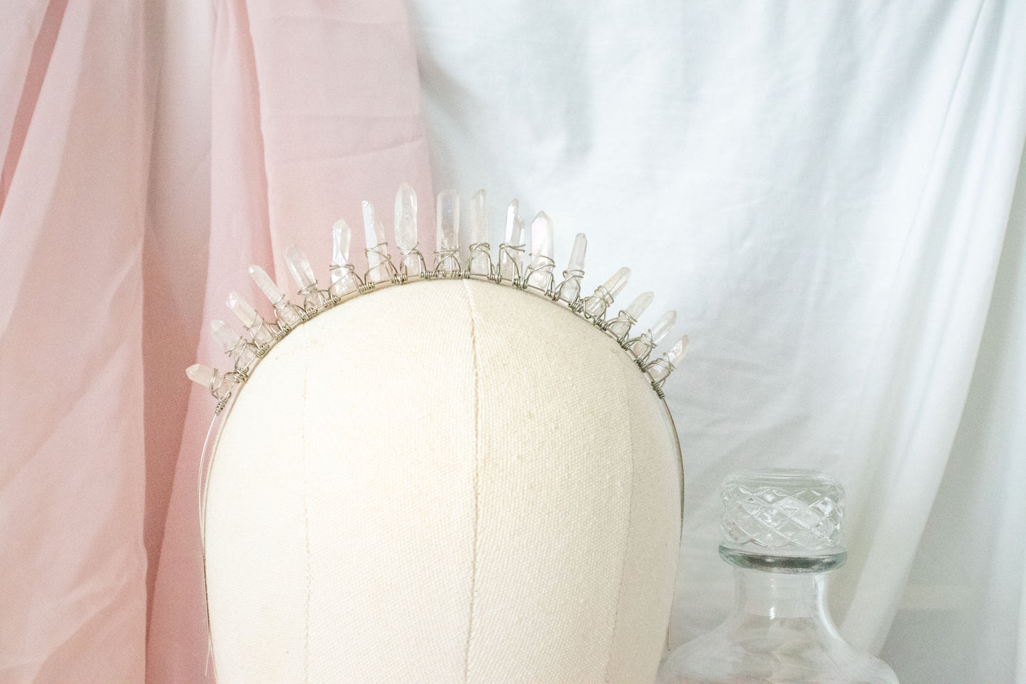 *MADE TO ORDER* Pink Crystal Crown