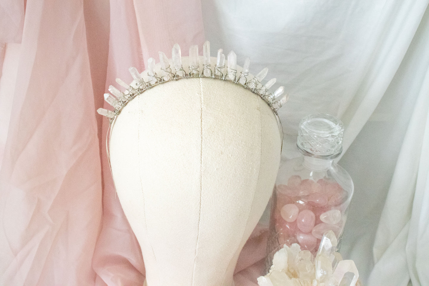 *MADE TO ORDER* Pink Crystal Crown