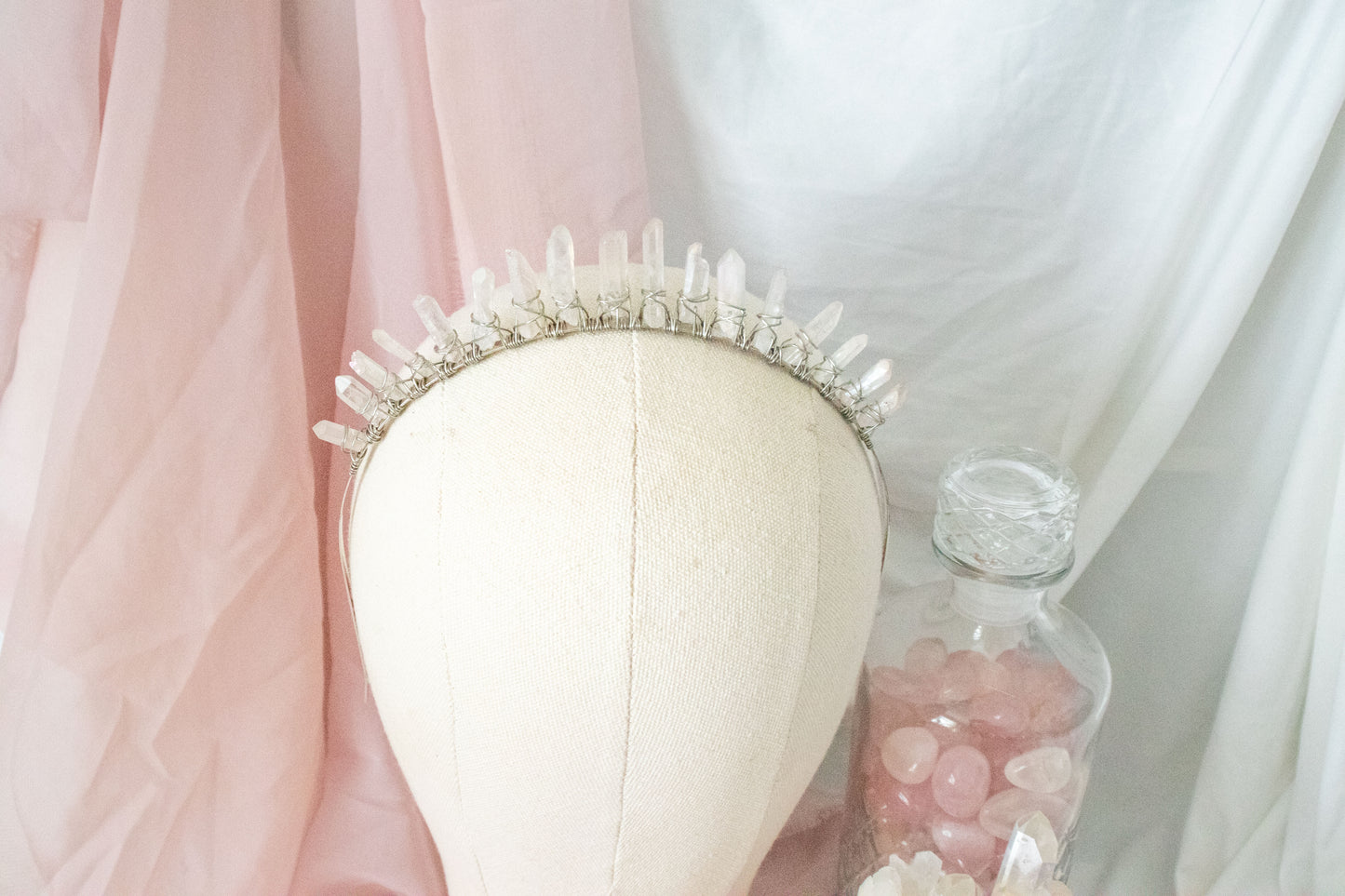 *MADE TO ORDER* Pink Crystal Crown