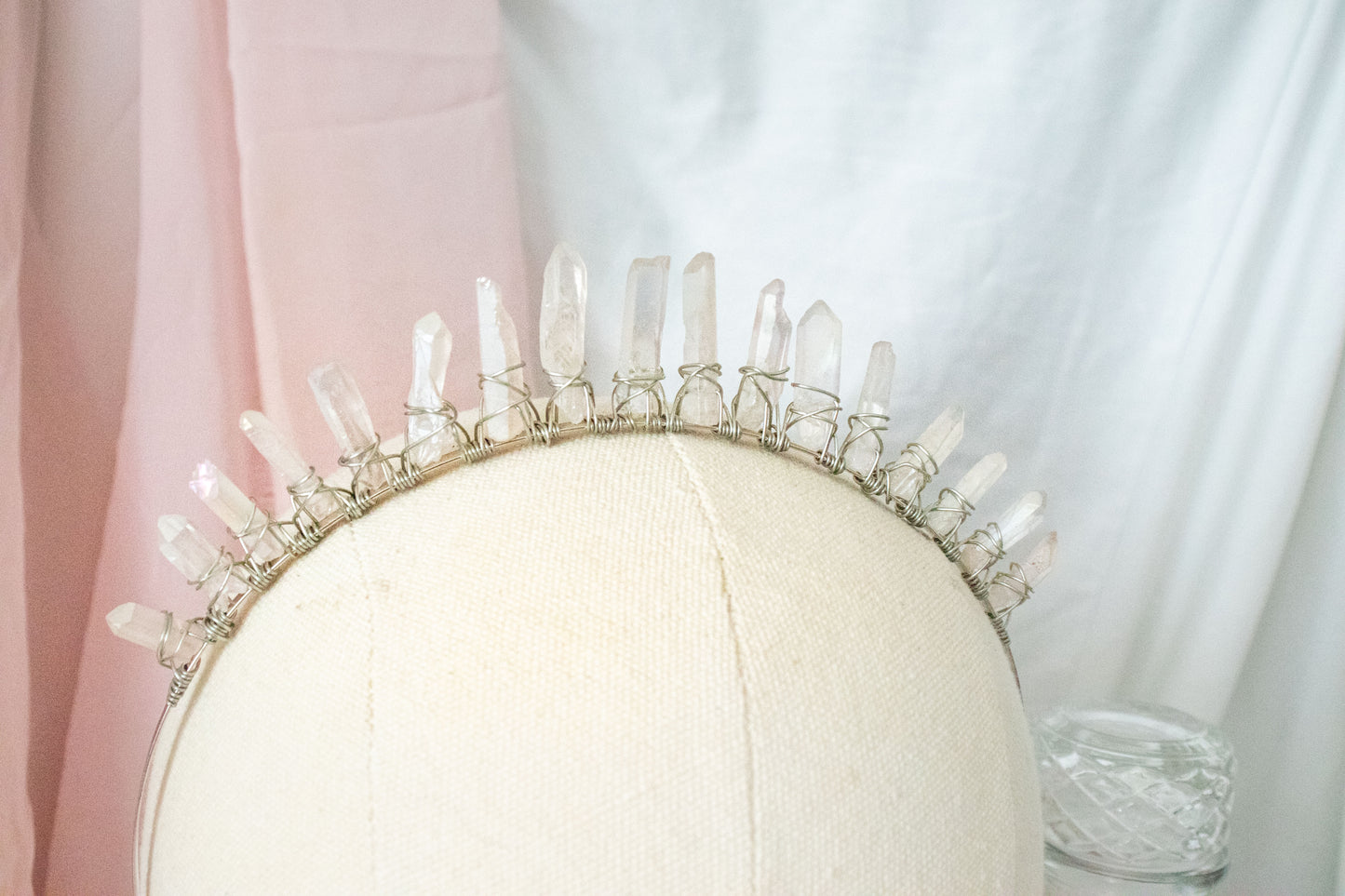 *MADE TO ORDER* Pink Crystal Crown