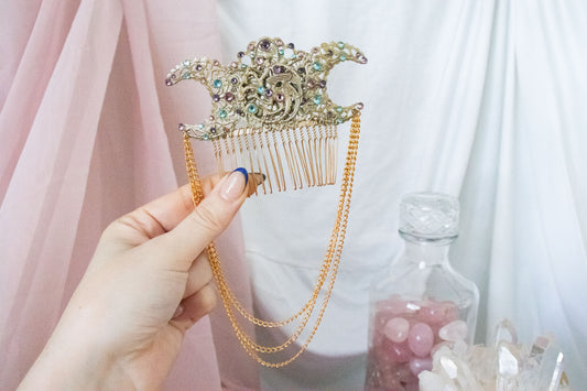 Gold + Bubblegum Dragon Hair Comb