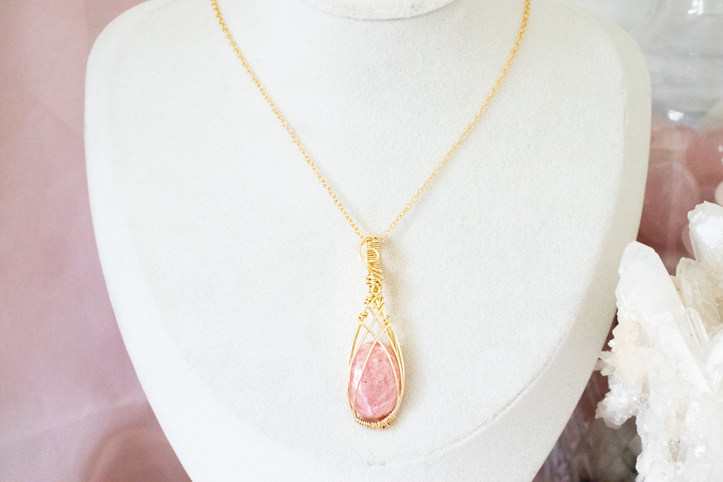 Calypso Rhodochrosite Pendant