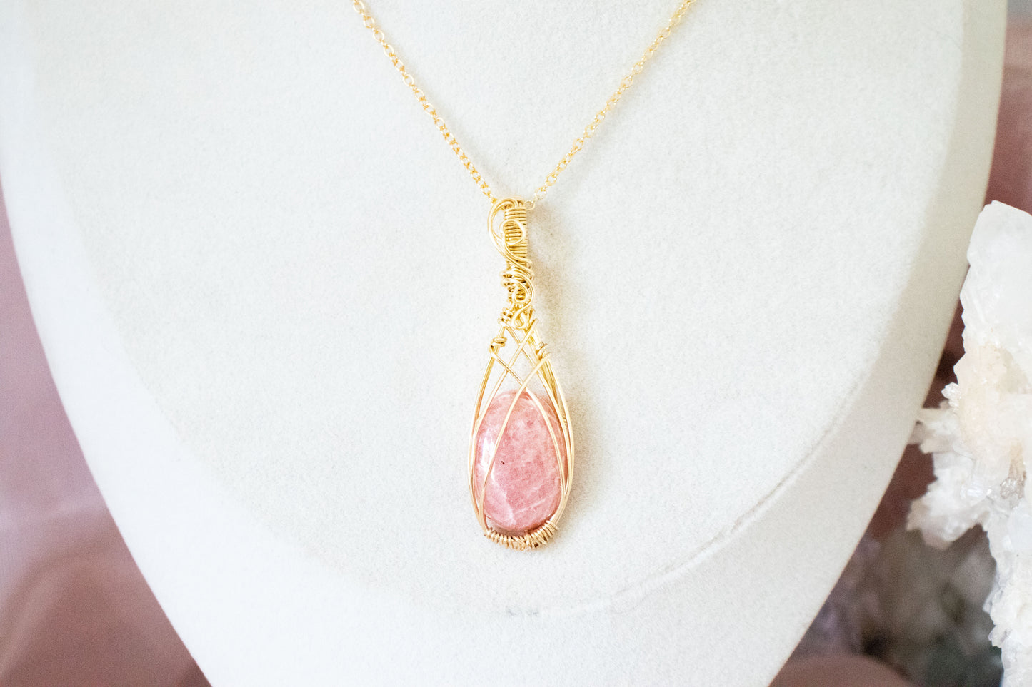 Calypso Rhodochrosite Pendant