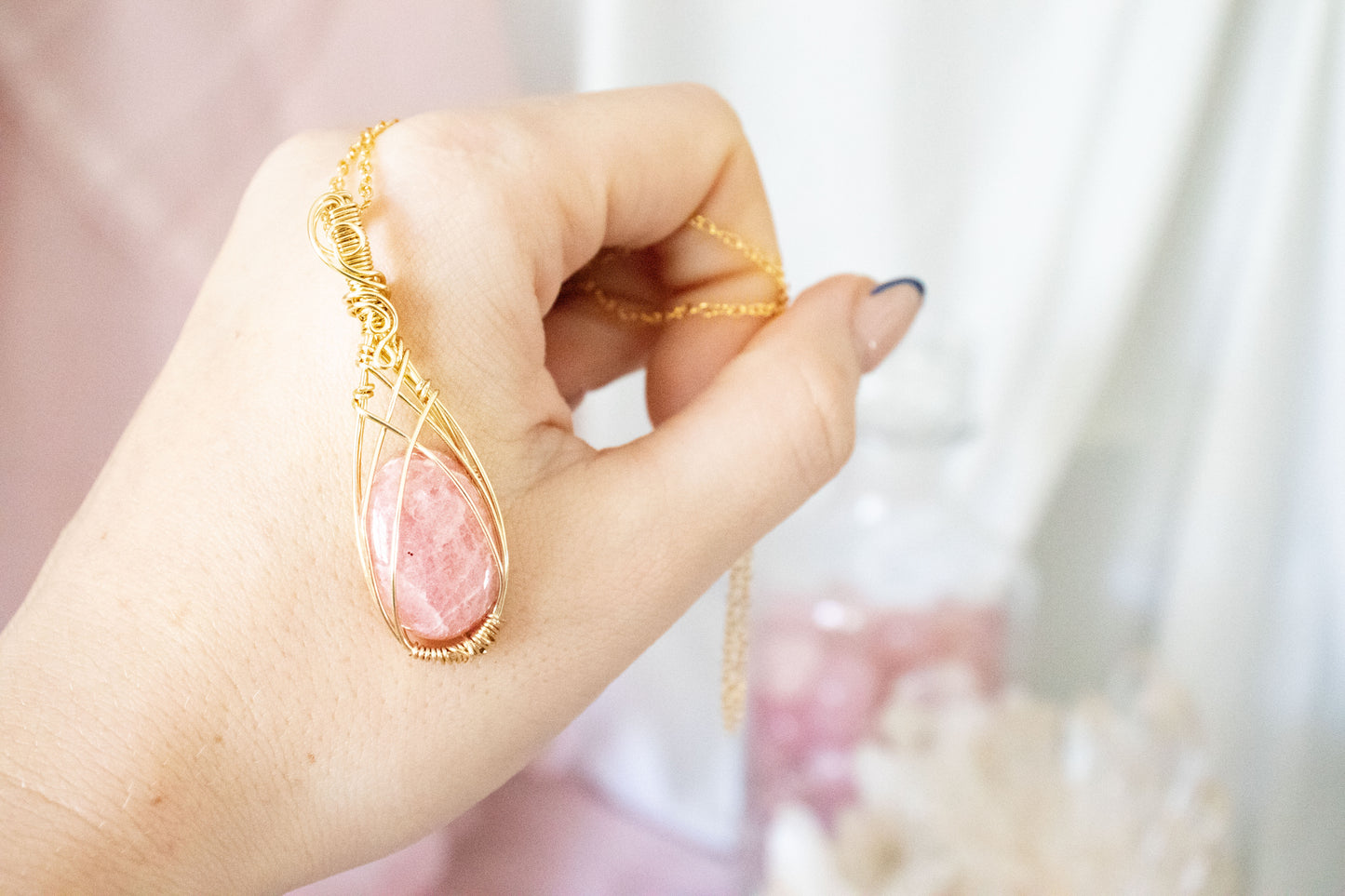 Calypso Rhodochrosite Pendant