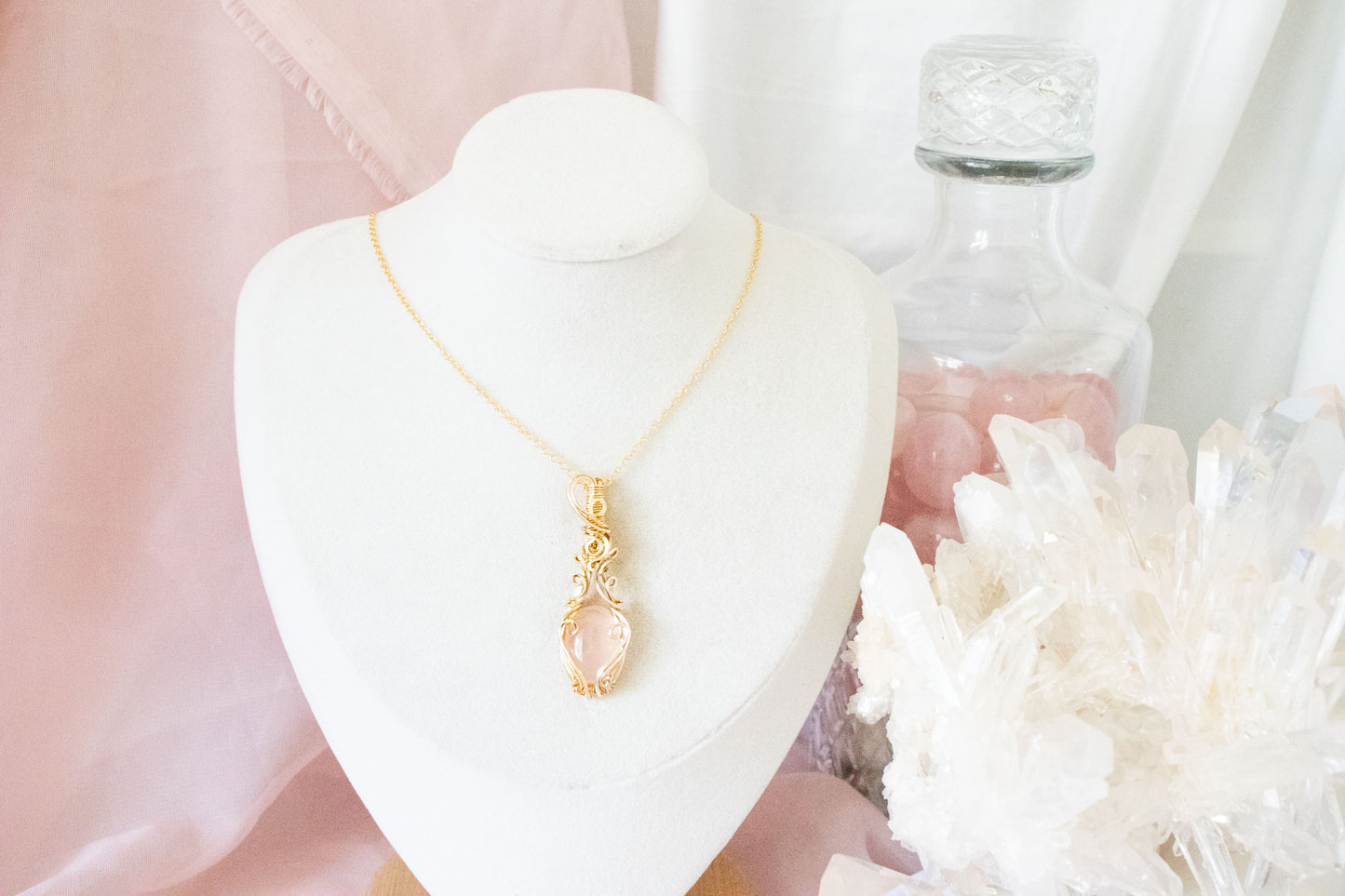 Ianthe Rose Quartz Pendant