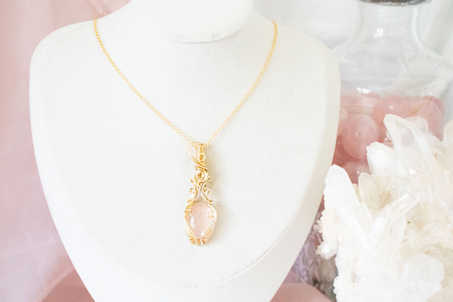 Ianthe Rose Quartz Pendant