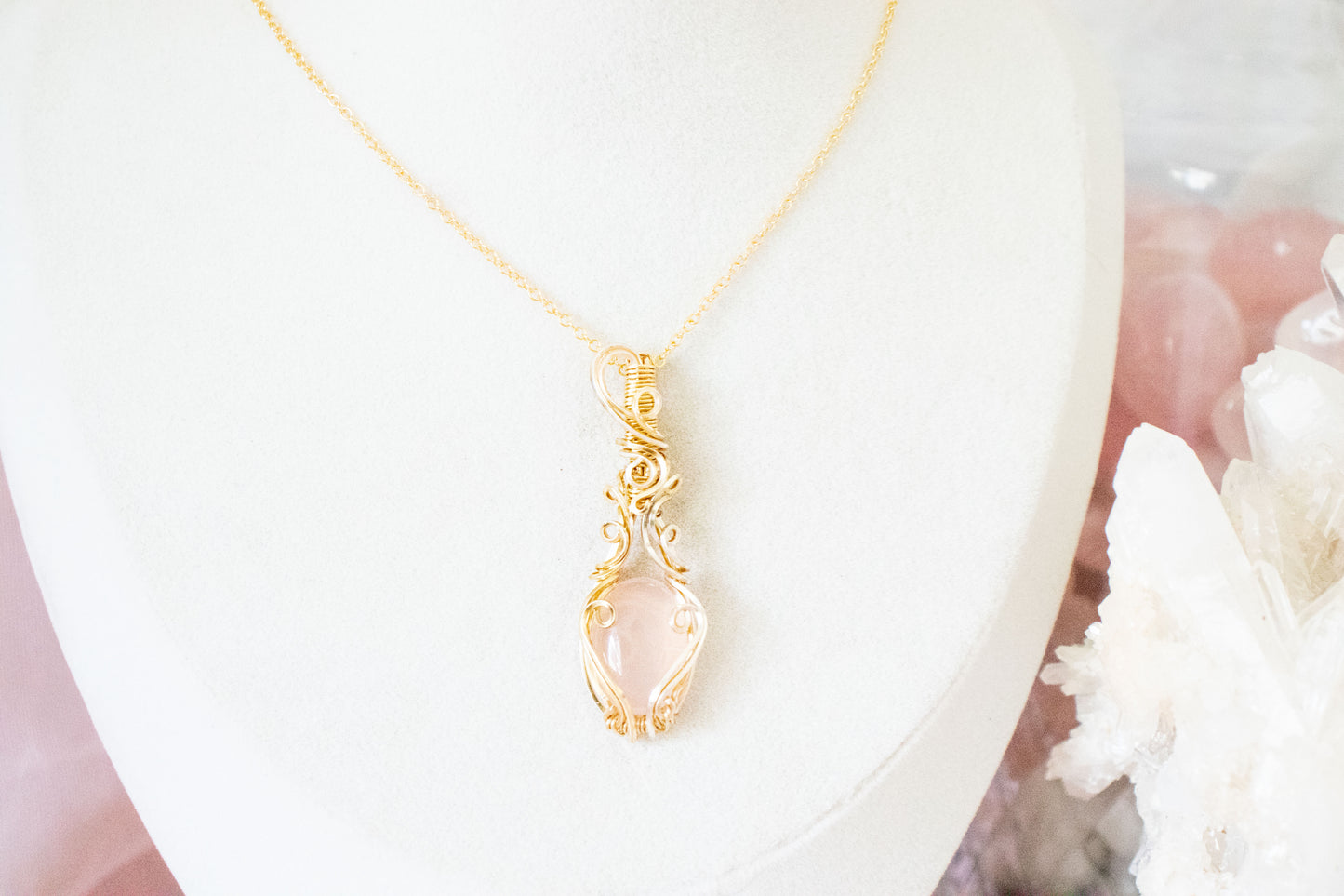 Ianthe Rose Quartz Pendant