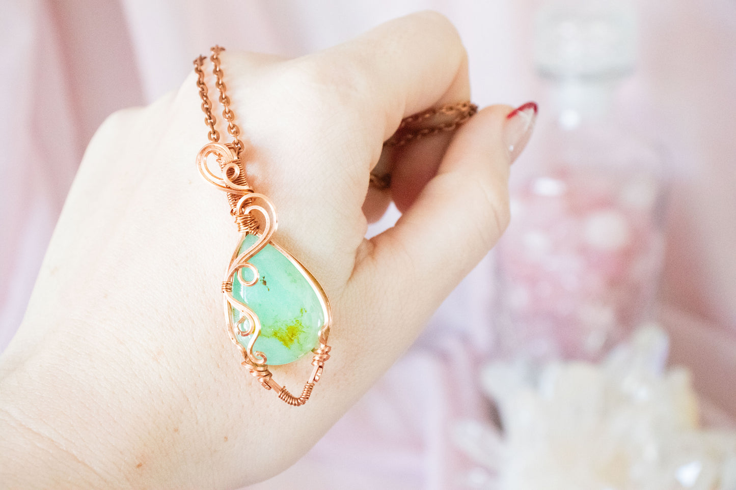 Astera Chrysoprase Pendant