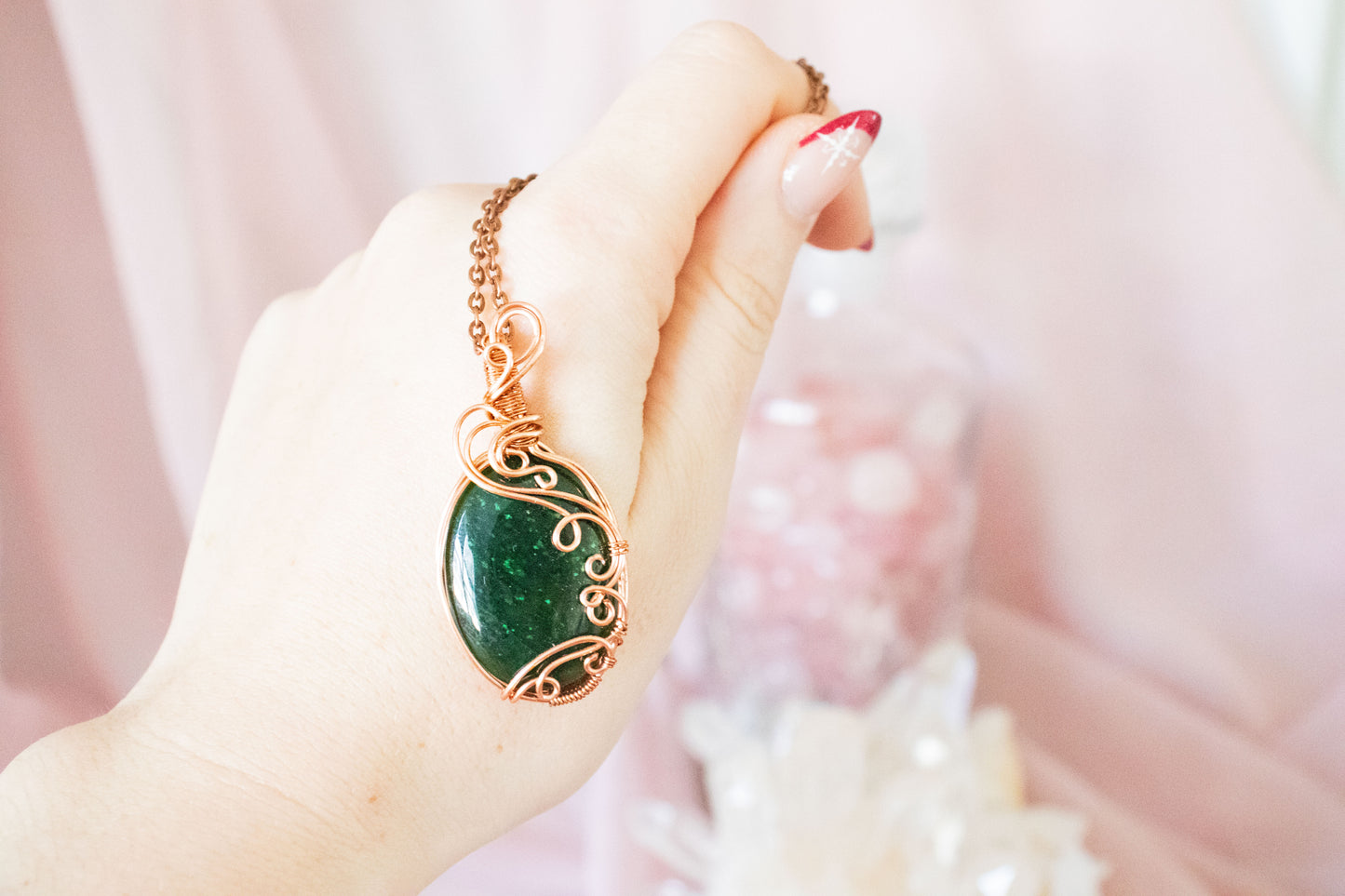 Hecate Green Jade Pendant