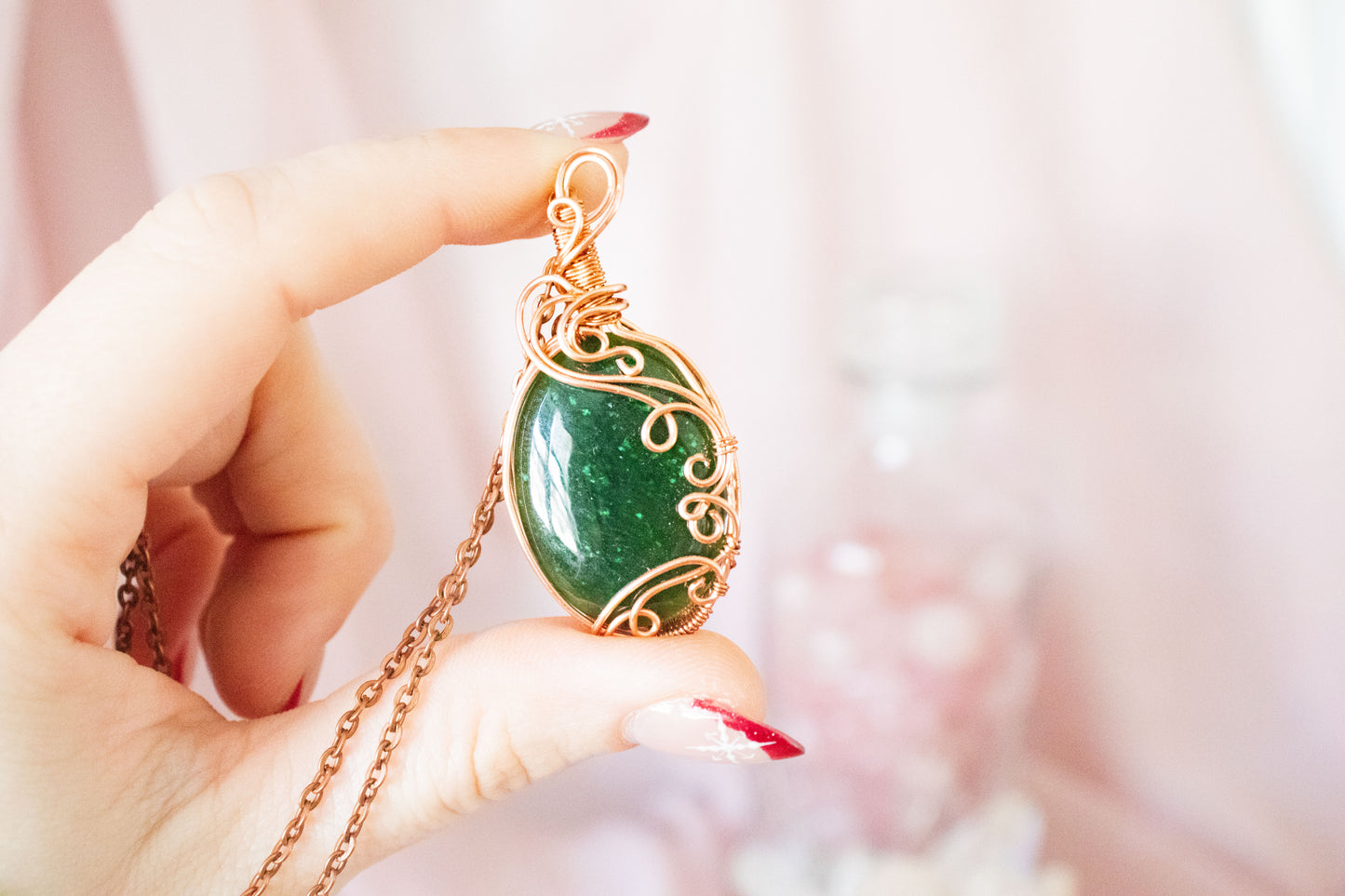 Hecate Green Jade Pendant