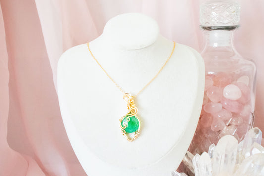 Astera Chrysoprase Pendant