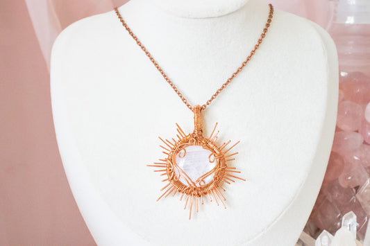 Helia Moonstone Sun Pendant
