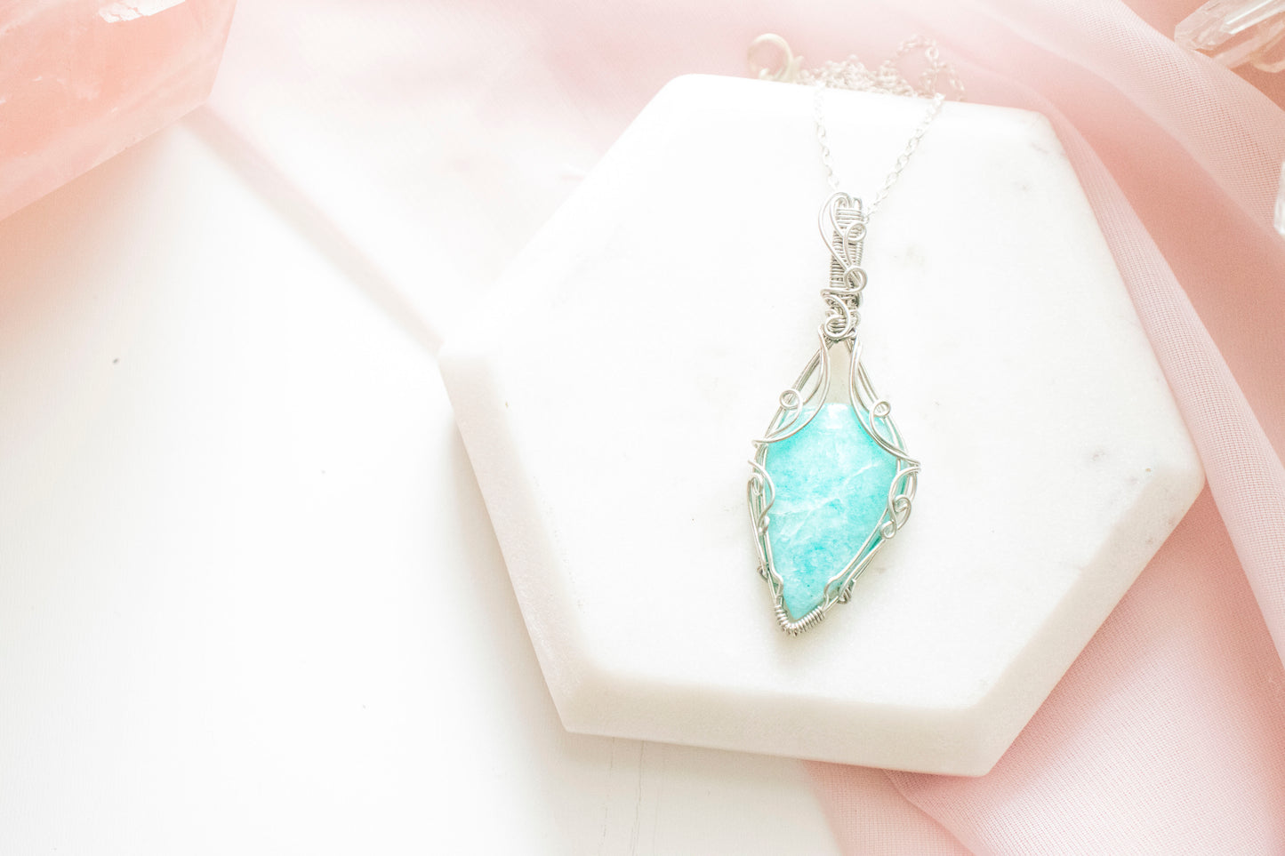 Ianthe Amazonite Pendant