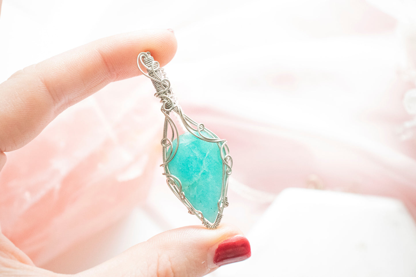 Ianthe Amazonite Pendant