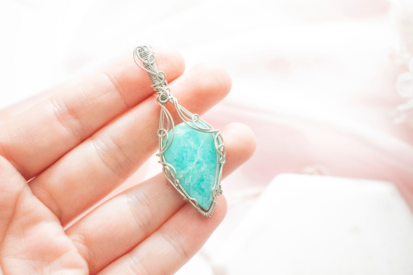 Ianthe Amazonite Pendant