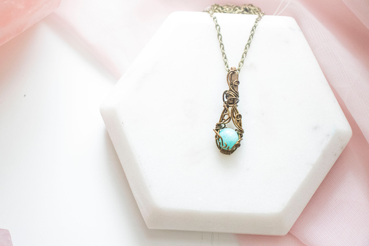 Ianthe Mini Amazonite Pendant