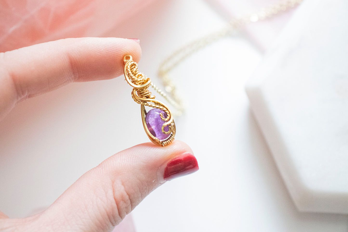 Hecate Mini Amethyst Pendant