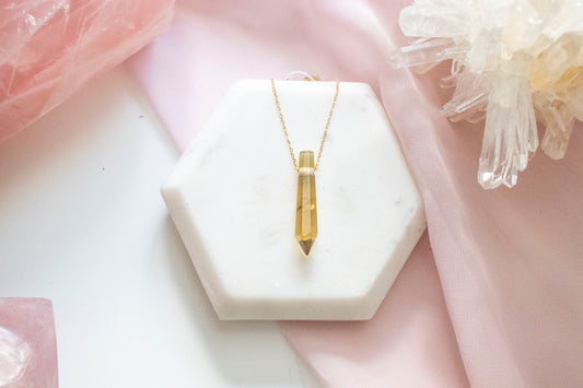 Citrine Luxe Pendant (14k Gold Fill)