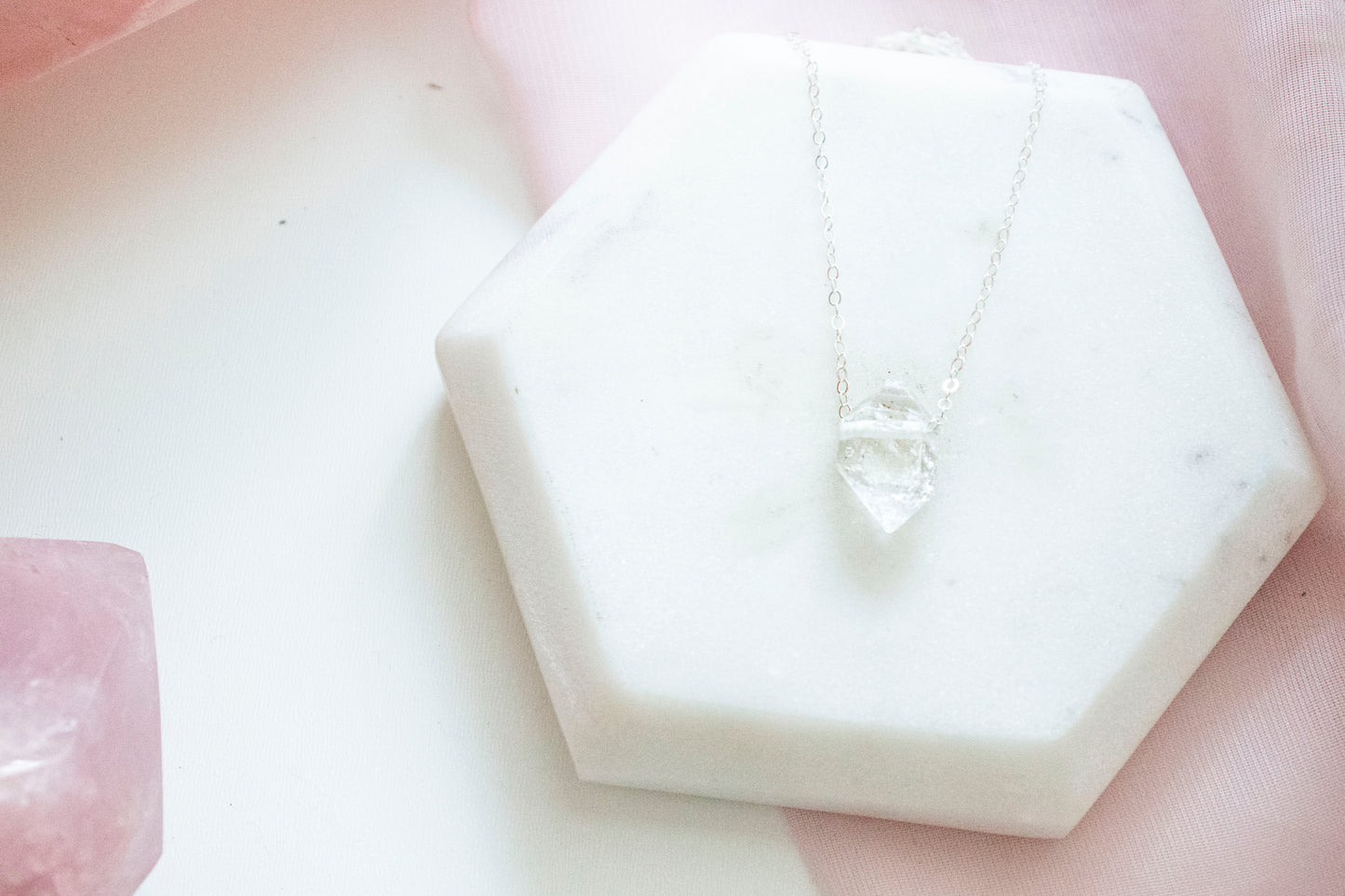 Herkimer Diamond Luxe Pendant (Sterling Silver)