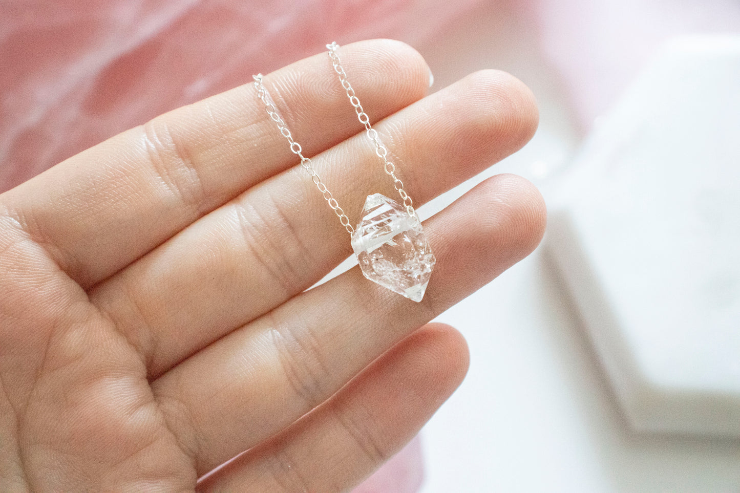 Herkimer Diamond Luxe Pendant (Sterling Silver)