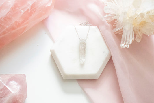 Lemurian Quartz Luxe Pendant (Sterling Silver)