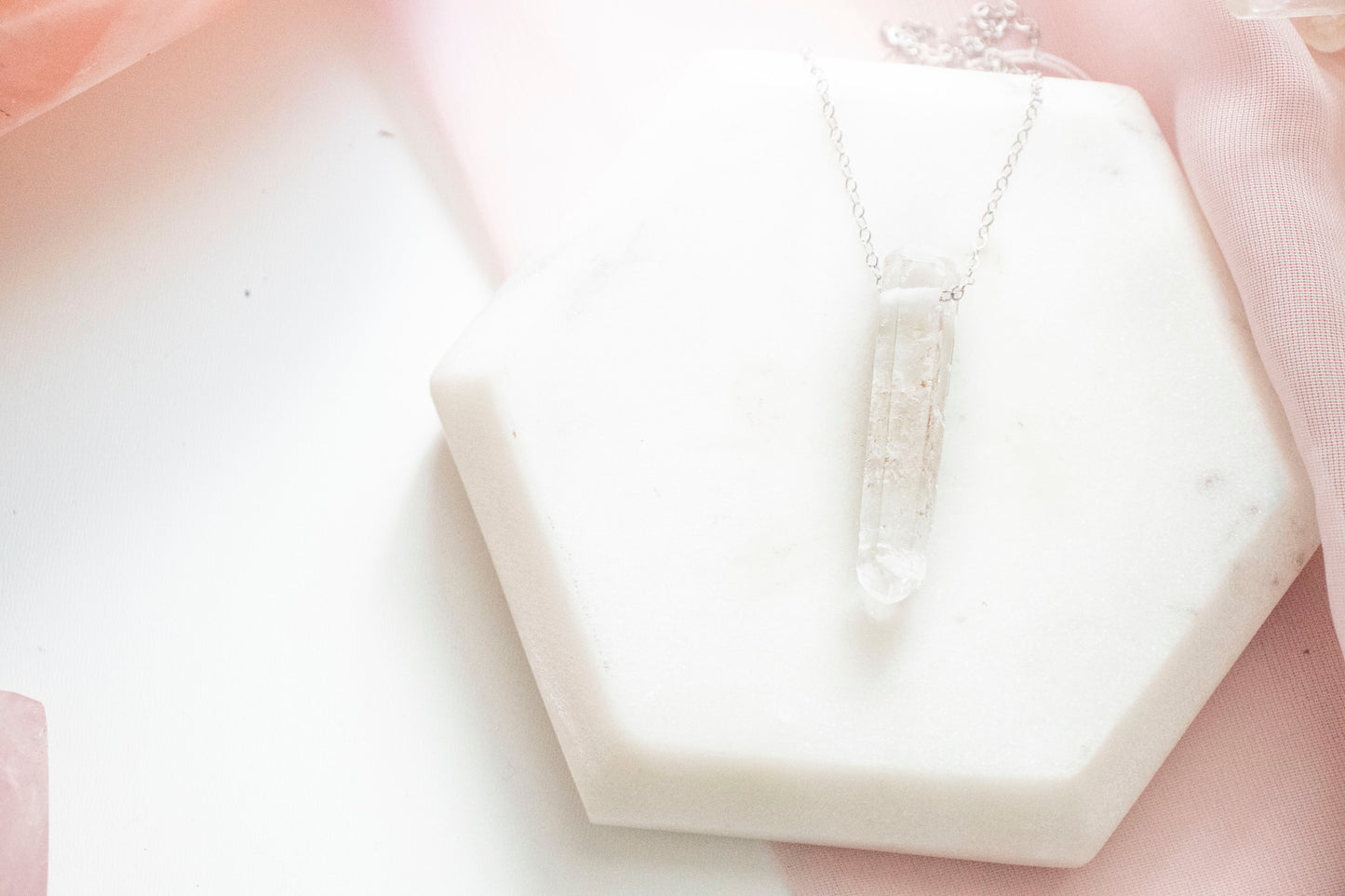 Lemurian Quartz Luxe Pendant (Sterling Silver)