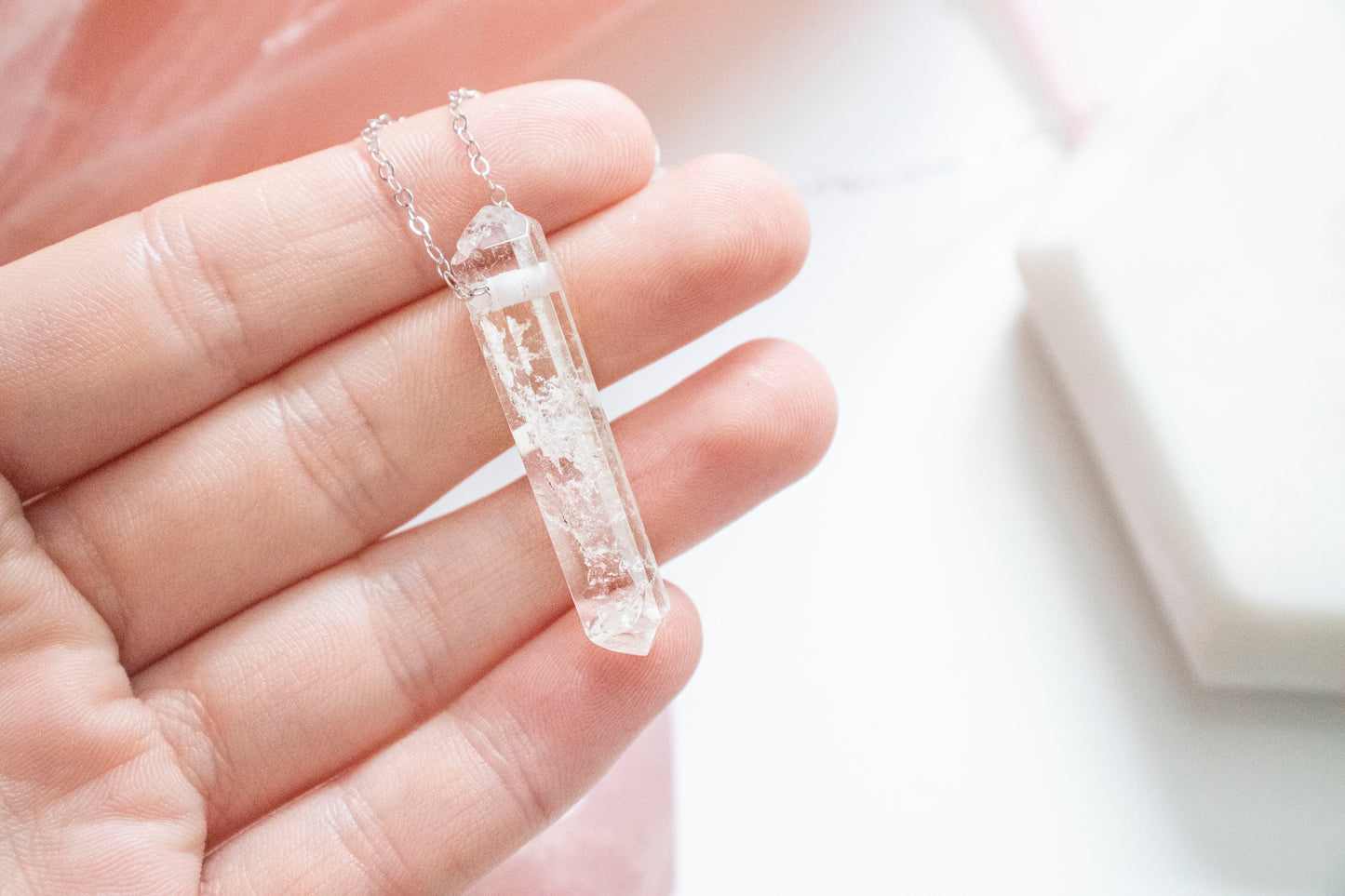 Lemurian Quartz Luxe Pendant (Sterling Silver)