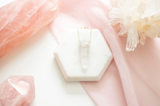 Lemurian Quartz Luxe Pendant (14k Gold Fill)