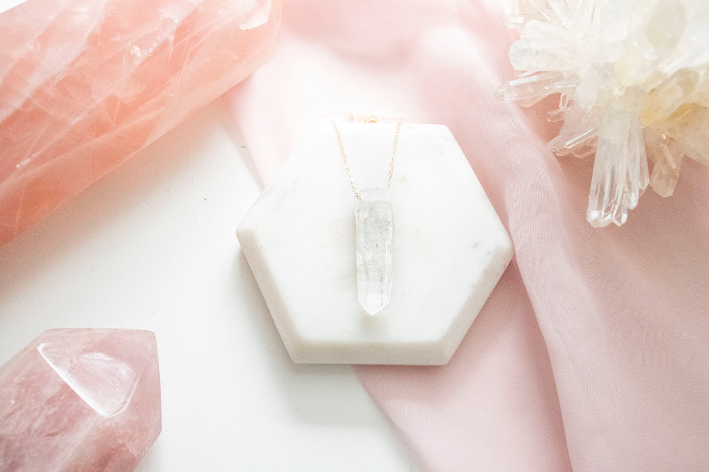 Lemurian Quartz Luxe Pendant (14k Gold Fill)