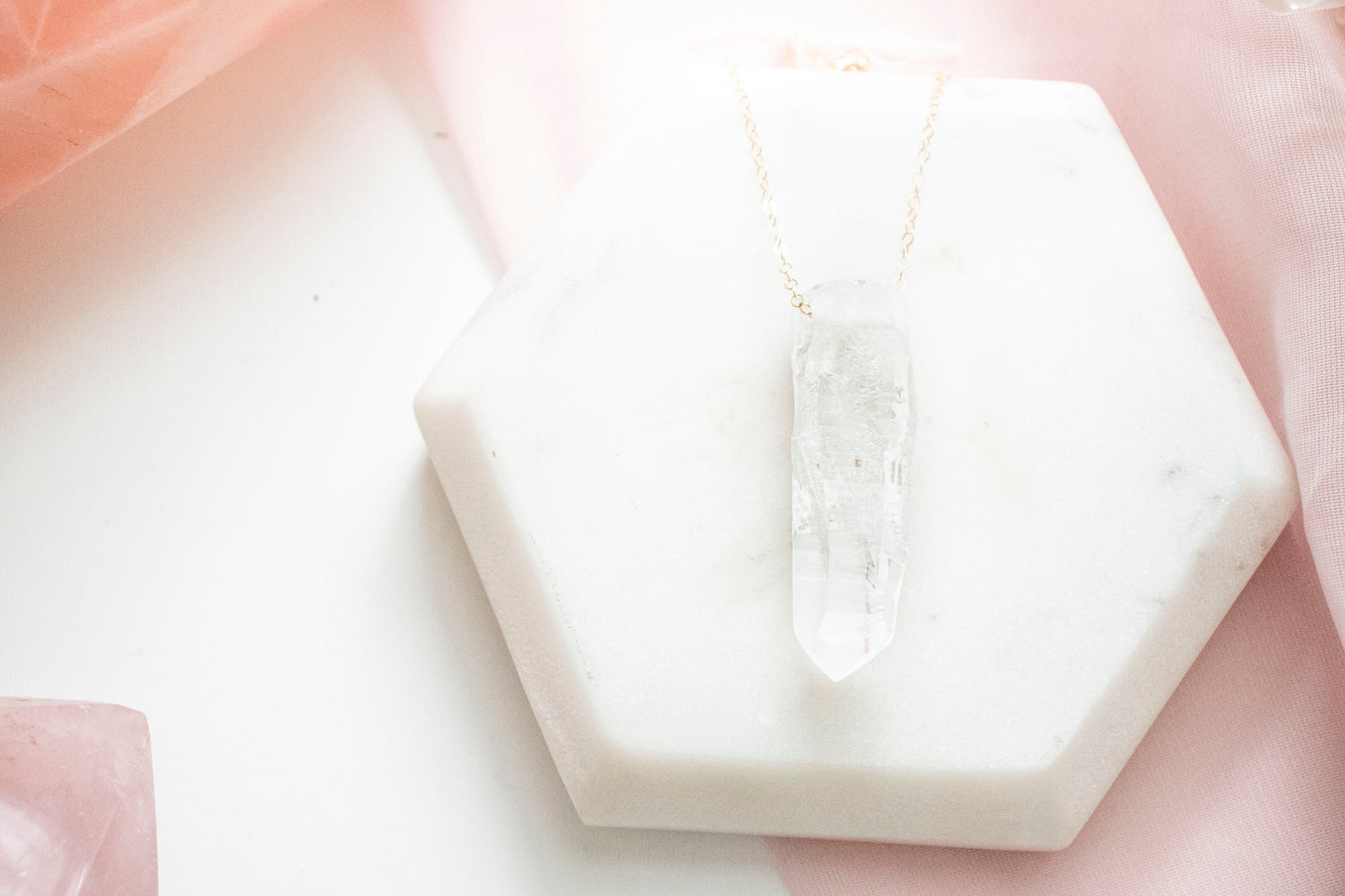 Lemurian Quartz Luxe Pendant (14k Gold Fill)