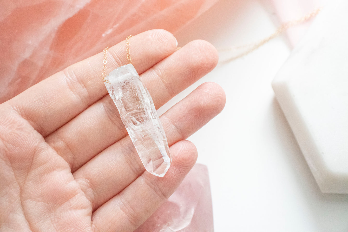 Lemurian Quartz Luxe Pendant (14k Gold Fill)