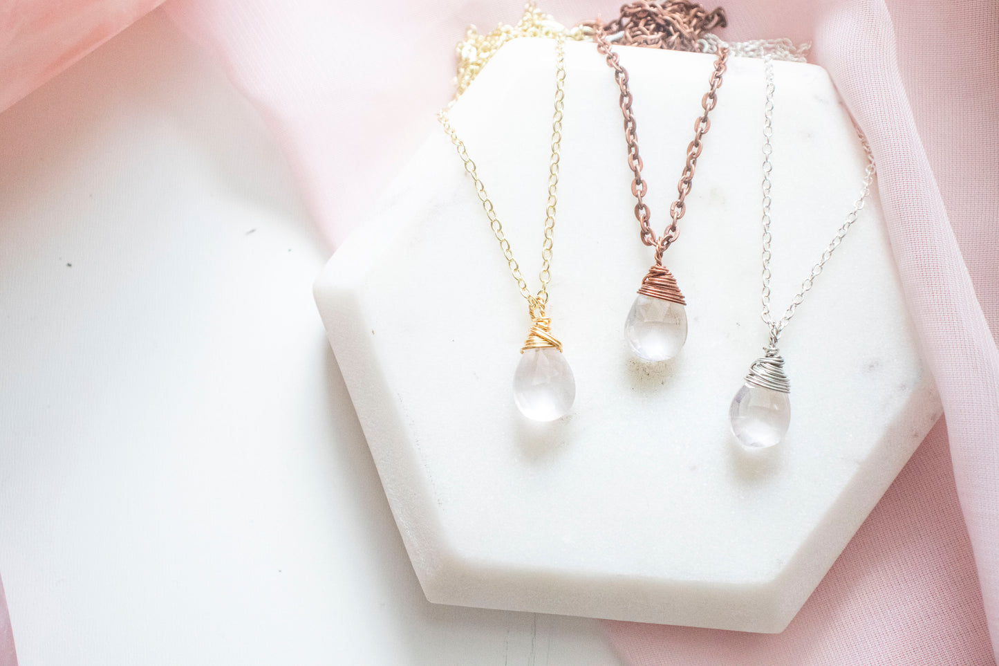 Thalia Rose Quartz Pendant