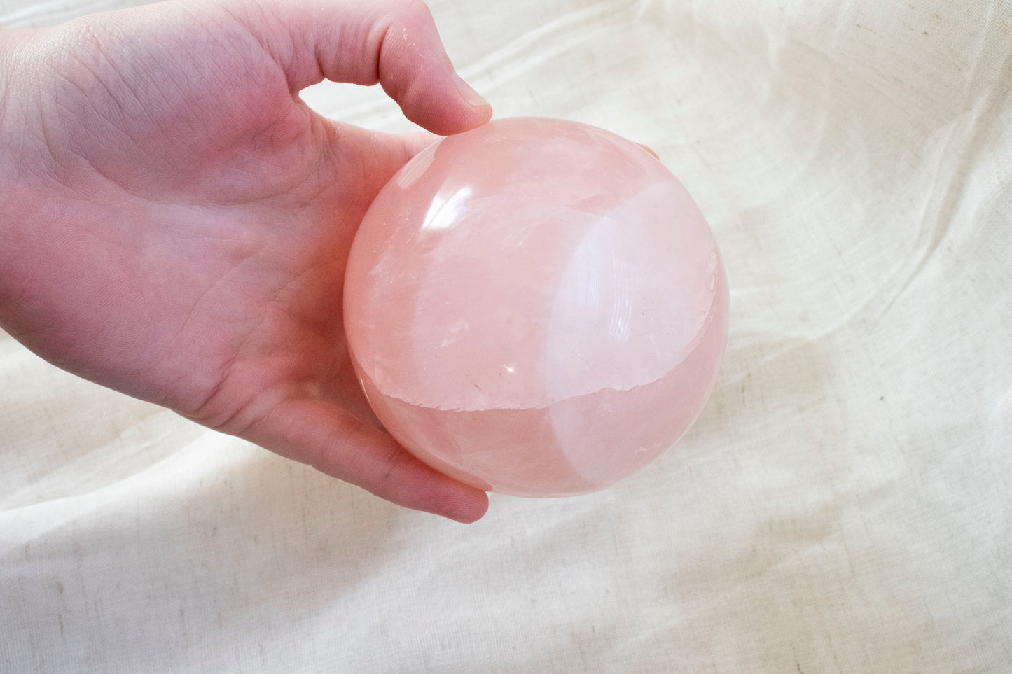 Large Rose Quartz Sphere